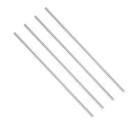 sourcing map 4 Pcs Titanium Round Rod, 6mm Dia 204mm Length GR5 Metal Solid TC4 Titanium Round Bar for Model Plane Cars Ship DIY Craft Metal Working [0.24" x 8"]
