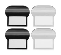 sourcing map 4 Pcs Toilet Lid Lifter, Self Adhesive Toilet Seat Lifter Toilet Seat Handle Lift Tools Avoid Touching Toilet Cover Bathroom Accessories for Home, Office, Hotel (Black+Grey)