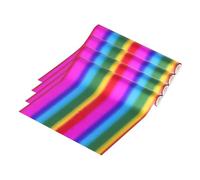 sourcing map 4 Pcs Toner Reactive Foil,Metallic Transfer Hot Foil Roll 15cm x 300cm Deco Foil Transfer Sheets Paper for Hot Foil Pen Scrapbooking Heat Transfer DIY Craft,Colorful