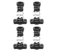 sourcing map 4 Pcs Tr8x2 T8 POM Anti Backlash Spring Loaded Nut, Elimination Gap Nut (Acme Thread, 2mm Pitch, 1 Start, 2mm Lead) with 2-M3 Holes for DIY CNC 3D Printer Parts