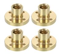 sourcing map 4 Pcs Tr8x8 Lead Screw Brass Nut, Trapezoidal Nut Linear Screw Acme Thread Screw Replacing Brass Nut (2mm Pitch, 4 Start, 8mm Lead) for 3D Printer Accessories
