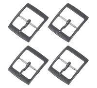 sourcing map 4 Pcs Watch Band Replacement Buckle, 20mm Plastic Watch Strap Clasp Replacement for Leather Silicone Nylon Canvas Watch Bands, Gray