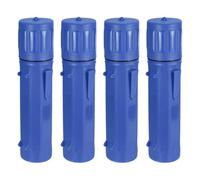 sourcing map 4 Pcs Welding Rod Storage Tube, 14.5 Inch Tungsten Electrode Holder Container Airproof Waterproof 4.5kg Capacity with Strap, Blue