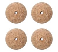 sourcing map 4 Pcs Wine Carafes Cork Ball, 30mm/1.2 Inch Wooden Cork Stopper Wooden Ball Stopper Cork Caps Stoppers for Wine Decanter Glass Bottle Replacement