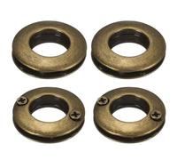 sourcing map 4 Pcs Zinc Alloy Screw Rings Eyelet Grommets, 1/2"(13.8 mm) Metal Screw-in Rings Grommet for Curtain Bag Loop Handle Connector Purse Accessories (Bronze)