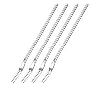 sourcing map 4-Piece Stainless Steel Fruit Forks, 8.66-Inch Salad Fruit Tasting Forks Dessert Cake Forks 2 Prong Tasting Appetizer Forks for Birthday Party Wedding Restaurant