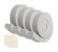 sourcing map 4 Set 3.28ft Foam Seal Strip, 1 Inch Width x 2 Inch Thick Weather Stripping Foam Insulation Tape, EVE Air Conditioner Open Cell Foams Seal Tape for Doors, Windows, Grey