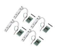 sourcing map 4 Set Digital Load Cell Weight Sensor 1KG + HX711 Module Weighing Sensor 24 Bit Precision A/D Dual-Channel for DIY Portable Electronic Kitchen Scale Kit