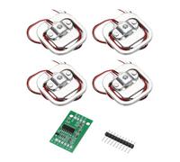 sourcing map 4 Set Human Body Scale Resistance Strain Half Bridge Load Cell Weighing Sensor 50KG + HX711 24 Bit Precision Load Cell Sensor Module 20x33mm for Human Scale