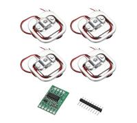 sourcing map 4 Set Human Body Scale Resistance Strain Half Bridge Load Cell Weighing Sensor 50KG + HX711 24 Bit Precision Load Cell Sensor Module 16x24mm for Human Scale