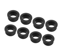 sourcing map 4 Set Snap Rubber Grommet Hole Plug Mount Dia 19mm/20mm ID 15mm/16mm Seal Anti-Scratch for Electrical Box Cable Pipe Black