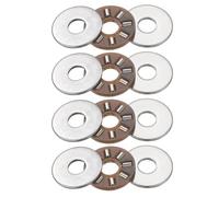 sourcing map 4 Sets AXK0515 Thrust Needle Roller Bearings with 8 Washers, Chrome Steel Needle Roller Bearings, ID 5mm, OD 15mm, Thickness 4mm
