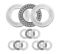 sourcing map 4 Sets AXK2035+2AS Thrust Needle Roller Bearings with Washers, 20x35x4mm Chrome Steel Needles Roller Bearing, P5 (ABEC 5)
