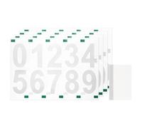 sourcing map 4 Sheets/40 Pcs Mailbox Numbers for Outside, 2 Inch 0-9 Vinyl Self-Adhesive Numbers Stickers Waterproof House Sticker with Scraper for Signs Doors Address, White