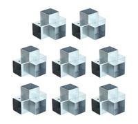 sourcing map 4-Way Gazebo Brackets Kit, Right Angle Corner Bracket Woodworking DIY Post Base Kit for 1.3" x 1.3" Lumber for Outdoor Patio Gazebo Log Cabins (8 Pack)