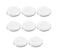 sourcing map 4" Wool Polishing Pad Hook and Loop Buffing Wheel for Orbital Polisher Buffer 8 Pcs