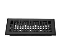 sourcing map 4" x 10" Floor Register, Heavy Duty Carbon Steel Adjustable Floor Vents Decorative Air Vent Covers for Home Bedroom Kitchen, Matte Black