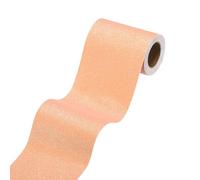 sourcing map 4" x 118" Orange Glitter Wallpaper Border, Peel and Stick Self Adhesive Sparkle Glitter Contact Paper Border for Mirror Bulletin Board DIY Crafts Decor