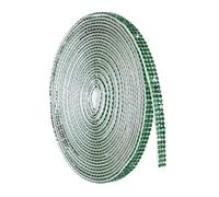 sourcing map 4 Yard Self Adhesive Rhinestone Ribbon, 3 Row Bling Diamond Crystal Strips Stickers for DIY Arts Crafting Wedding Party Car Phone Decoration, Dark Green