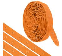 sourcing map 4 Yard Snap Button Tape for Sewing, Cotton Snap Button Trim Fastener Buckles Tape for Clothes Fabric DIY Craft, Orange