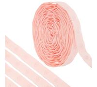 sourcing map 4 Yard Snap Button Tape for Sewing, Cotton Snap Button Trim Fastener Buckles Tape for Clothes Fabric DIY Craft, Misty Rose