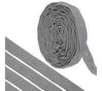 sourcing map 4 Yard Snap Button Tape for Sewing, Cotton Snap Button Trim Fastener Buckles Tape for Clothes Fabric DIY Craft, Shadow