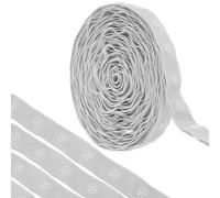 sourcing map 4 Yard Snap Button Tape for Sewing, Cotton Snap Button Trim Fastener Buckles Tape for Clothes Fabric DIY Craft, Grey