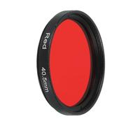 sourcing map 40.5mm Lens Filter,Full Red Camera Filter Scratch Optical Glass Round Fluorescent Filters Universal for Camera Photography Lens