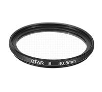 Sourcing Map 40.5mm Star Lens Filter, Starburst Effect, Minimalist Style, Black Aluminum & Optical Glass