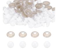 sourcing map 40 Pack 6mm/0.24in Safety Eyes Bulk for Crocheting, Plastic Crochet Doll Eyes with Washers for Plush Bear DIY Stuffed Doll Plush Animal Craft Halloween Handicraft, White
