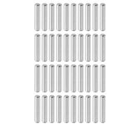 sourcing map 40 Pcs 3 mm x 15 mm Dowel Pins, 316L Stainless Steel Cylindrical Dowel Pins Shelf Support Peg Pin Rod Fasten Elements Metal Shelf Pegs Silver Tone