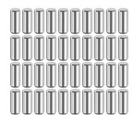 sourcing map 40 Pcs 5 mm x 12 mm Dowel Pins 316L Stainless Steel Cylindrical Dowel Pins Shelf Support Peg Pin Rod Fasten Elements Metal Shelf Pegs Silver Tone