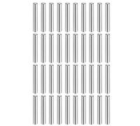 sourcing map 40 Pcs 5 mm x 30 mm Dowel Pins 316L Stainless Steel Cylindrical Dowel Pins Shelf Support Peg Pin Rod Fasten Elements Metal Shelf Pegs Silver Tone