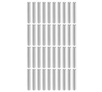 sourcing map 40 Pcs 5 mm x 35 mm Dowel Pins 316L Stainless Steel Cylindrical Dowel Pins Shelf Support Peg Pin Rod Fasten Elements Metal Shelf Pegs Silver Tone
