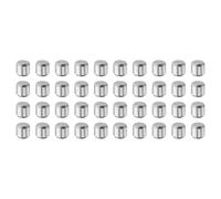 sourcing map 40 Pcs 5 mm x 6 mm Dowel Pins, 316L Stainless Steel Cylindrical Dowel Pins Shelf Support Peg Pin Rod Fasten Elements Metal Shelf Pegs Silver Tone