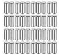 sourcing map 40 Pcs 6 mm x 15 mm Dowel Pins 316L Stainless Steel Cylindrical Dowel Pins Shelf Support Peg Pin Rod Fasten Elements Metal Shelf Pegs Silver Tone