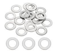 sourcing map 40 Pcs M10 304 Stainless Steel Flat Washers Round Flat Spacers for Screws, Bolts, Plumbing, Automotive, DIY, Electrical Device 10.5mm ID 18mm OD 1mm Thick