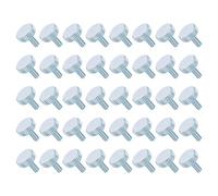 sourcing map 40 PCS M5x14mm Flat Knurled Head Thumb Screws,Solid Iron Fully Threaded Thumbscrew Bolts Fasteners for Lighting Household Appliances Electronic Equipment