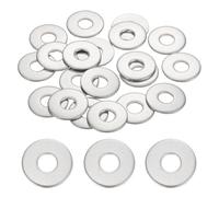 sourcing map 40 Pcs M6 304 Stainless Steel Flat Washers Round Flat Spacers for Screws, Bolts, Plumbing, Automotive, DIY, Electrical Device 6.5mm ID 18mm OD 1.2mm Thick