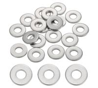 sourcing map 40 Pcs M6 304 Stainless Steel Flat Washers Round Flat Spacers for Screws, Bolts, Plumbing, Automotive, DIY, Electrical Device 6.5mm ID 16mm OD 2mm Thick