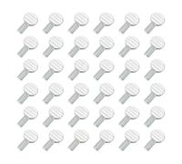 sourcing map 40 Pcs M6x10mm Thumb Screws, Solid Iron Spade Head Fully Thread Galvanized Finger Racket Screw Bolts Fasteners for Home, Electronic, Machine
