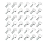 sourcing map 40 Pcs M6x12mm Thumb Screws, Solid Iron Spade Head Fully Thread Galvanized Finger Racket Screw Bolts Fasteners for Home, Electronic, Machine