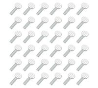 sourcing map 40 Pcs M6x16mm Thumb Screws, Solid Iron Spade Head Fully Thread Galvanized Finger Racket Screw Bolts Fasteners for Home, Electronic, Machine