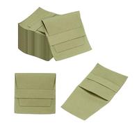 sourcing map 40 Pcs Microfiber Jewelry Pouch 3.1 × 3.1 Inch, Mini Jewelry Packaging Bag with Band for Small Gift Bag Bulk Necklace Earrings Bracelet, Green