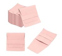 sourcing map 40 Pcs Microfiber Jewelry Pouch 3.1 × 3.1 Inch, Mini Jewelry Packaging Bag with Band for Small Jewelry Gift Bag Bulk Necklace Earrings Bracelet, Pink