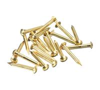 sourcing map 40 Pcs Small Tiny Nails 2.8mmx25mm(DXL) Tiny Brass Nails Hardware Nails Small Nail for Wooden DIY Decorative Boxes Household Accessories, Brass Tone