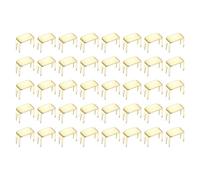 sourcing map 40 Pcs Zipper Stopper, #10 Top & Bottom Zipper Stops Repair Kit Metal Bottom Replacement Stops for Bags Jackets Coats Rescue Repair DIY Sewing Projects,(Light Gold)