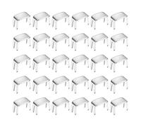 sourcing map 40 Pcs Zipper Stopper, #3 Top & Bottom Zipper Stops Repair Kit Metal Bottom Replacement Stops for Bags Jackets Coats Rescue Repair DIY Sewing Projects,(Silver)