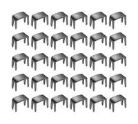 sourcing map 40 Pcs Zipper Stopper, #3 Top & Bottom Zipper Stops Repair Kit Metal Bottom Replacement Stops for Bags Jackets Coats Rescue Repair DIY Sewing Projects,(Gray Black)