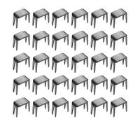 sourcing map 40 Pcs Zipper Stopper, #5 Top & Bottom Zipper Stops Repair Kit Metal Bottom Replacement Stops for Bags Jackets Coats Rescue Repair DIY Sewing Projects,(Gray Black)